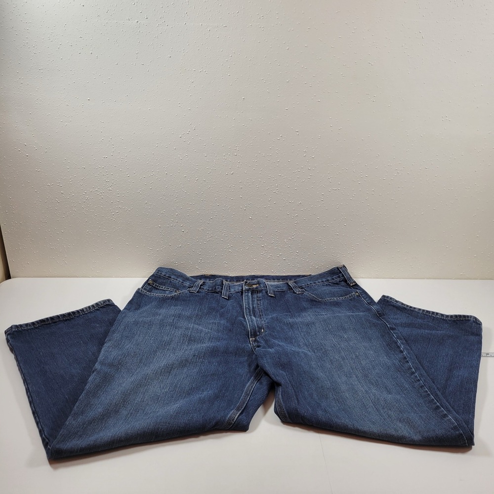 Carhartt Relaxed Fit Jeans Mens 44x30 Blue Excellent Straight‎ Leg Denim 101483
